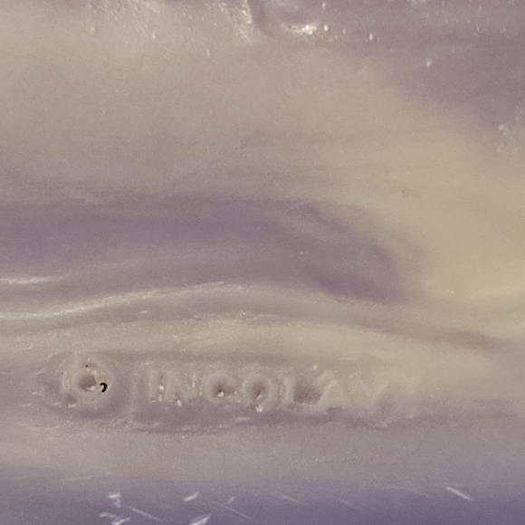 Vintage Incolay Stone Lavender Purple Jewelry Trinket Box - Picture 7 of 7